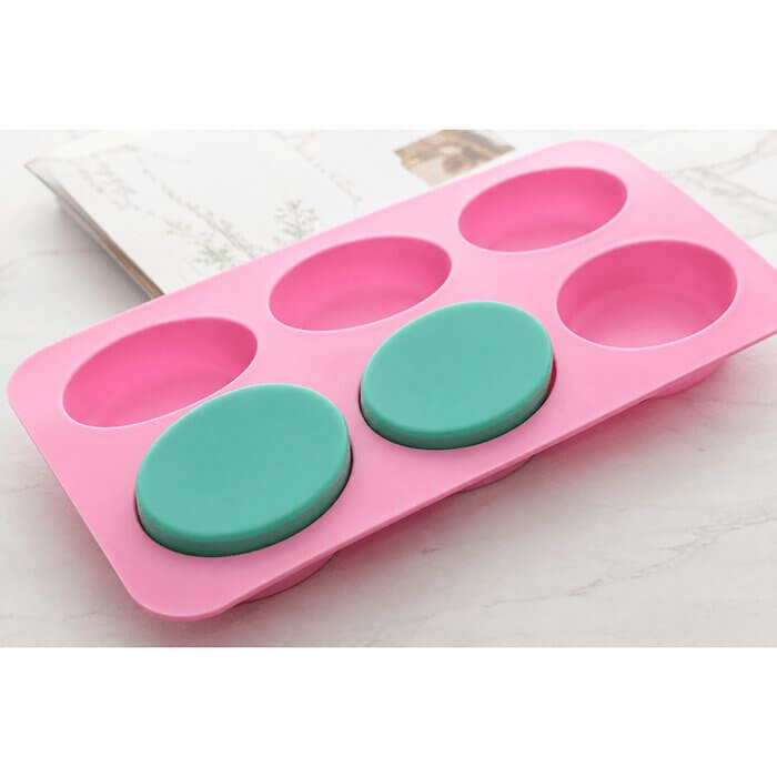 Oval Shape Soap Silicon Moulds