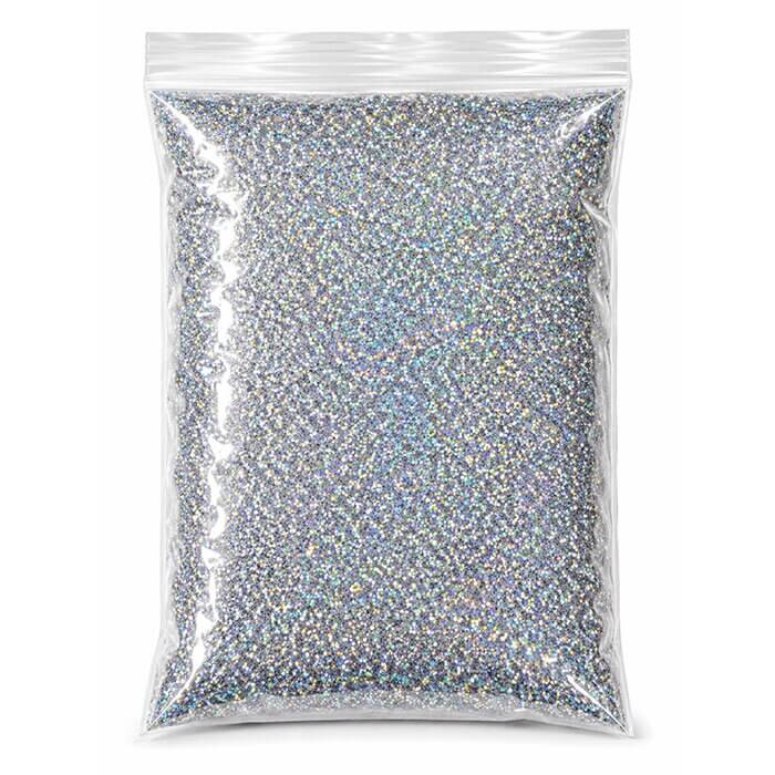 Rainbow Silver Glitter